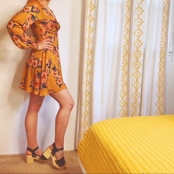 Free People Morning Light Silky Floral Mini Dress - Picture 10 of 16